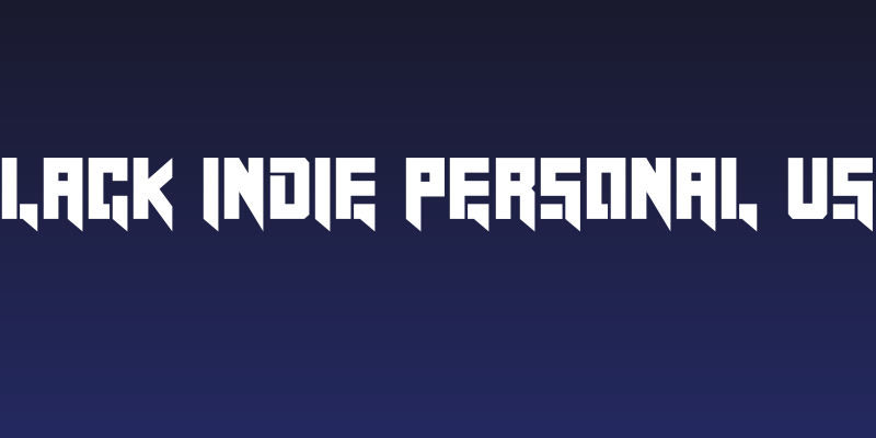 Black Indie Personal Use Social Header