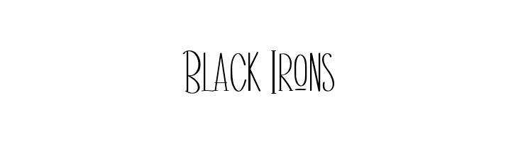 Black Irons  Скачать бесплатные шрифты