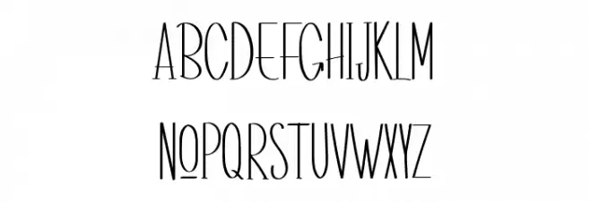 Black Irons Schriftart Kleinbuchstaben