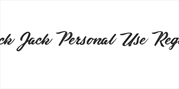 Black Jack Personal Use Regular Logo
