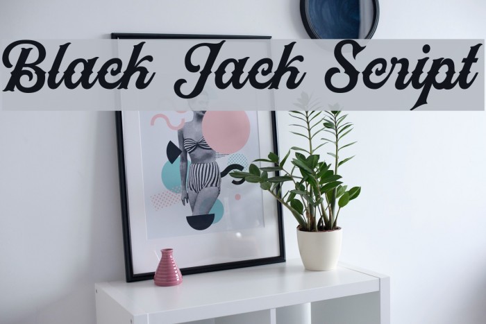 Black Jack Script Font examples