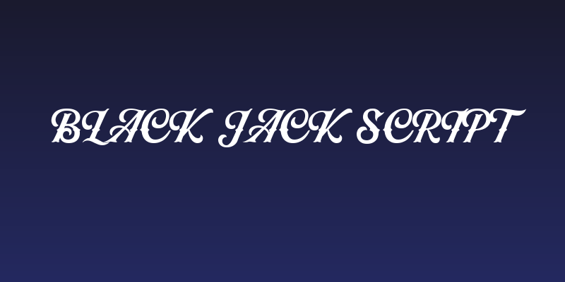 Black Jack Script Social Header
