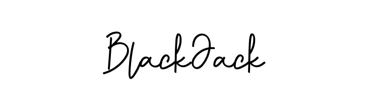 Black Jack フォント