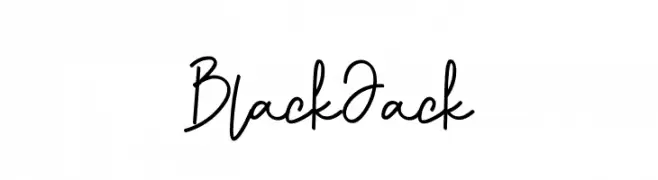 Black Jack  Frei Schriftart Herunterladen
