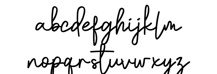 Black Jack Font LOWERCASE