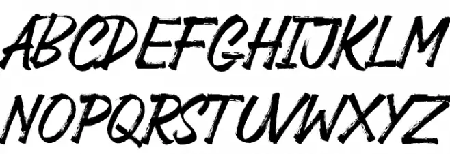 Black Jackal Font UPPERCASE