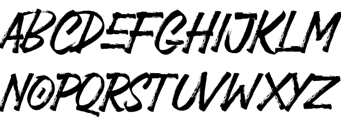 Black Jackal Font LOWERCASE