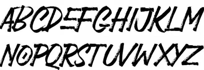 Black Jackal خط أحرف صغيرة