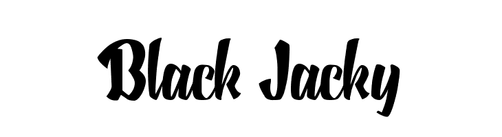 Black Jacky  les polices de caractères gratuit tlcharger