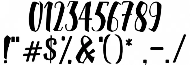 Black Jacky Font OTHER CHARS