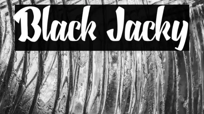 Black Jacky Font examples