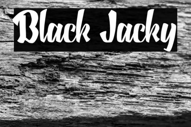 Black Jacky Font examples