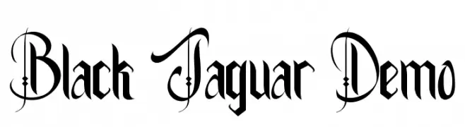 Black Jaguar Demo  Frei Schriftart Herunterladen