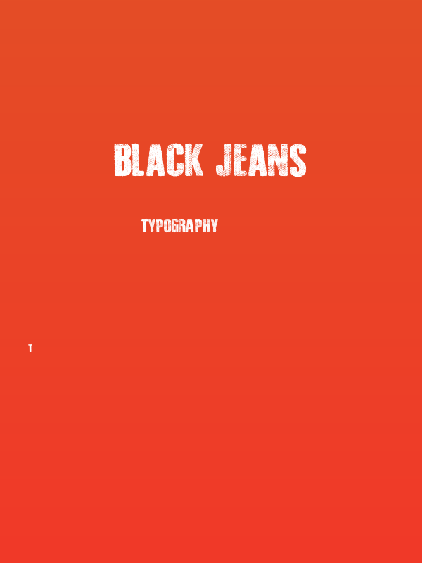 Black Jeans Poster