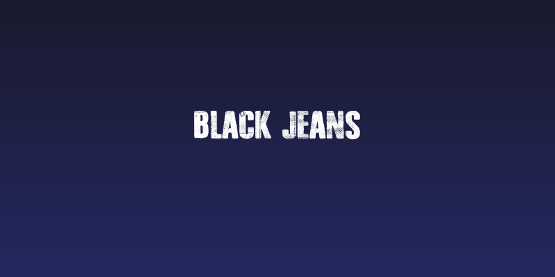Black Jeans Social Header
