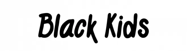 Black Kids  Fuentes Gratis Descargar