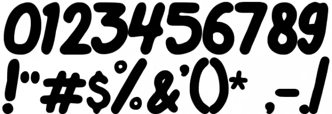 Black Kids Font OTHER CHARS