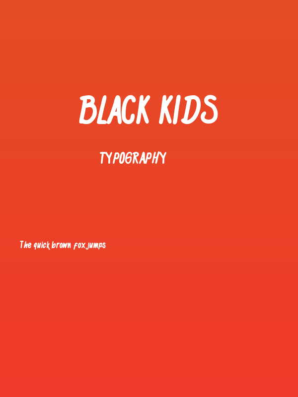 Black Kids Poster