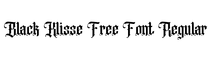 Black Klisse Free Font Regular  Descarca Fonturi Gratis