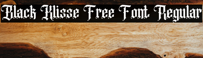 Black Klisse Free Font Regular Example 2