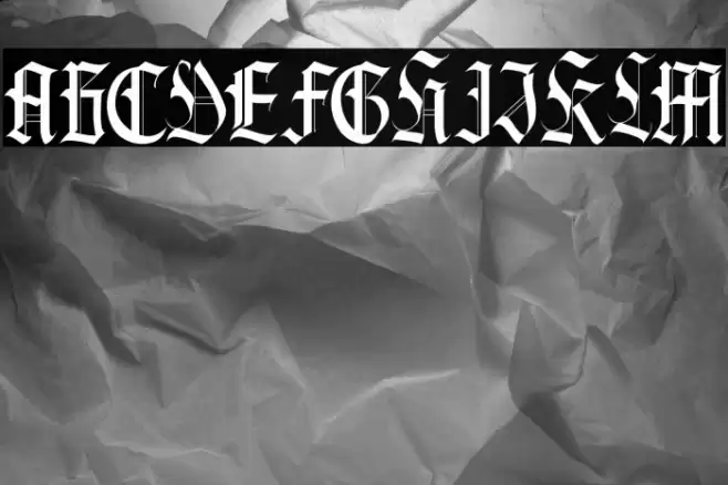 Black Knight Font examples