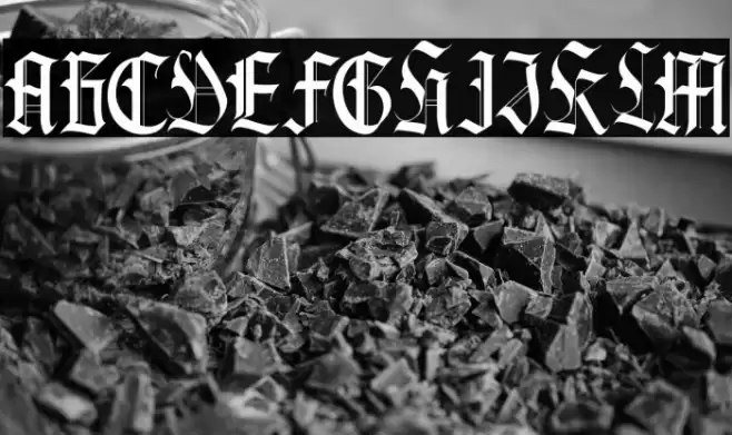 Black Knight Font examples