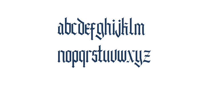 Black Knight Lowercase