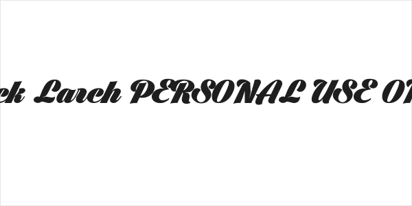 Black Larch PERSONAL USE ONLY Logo