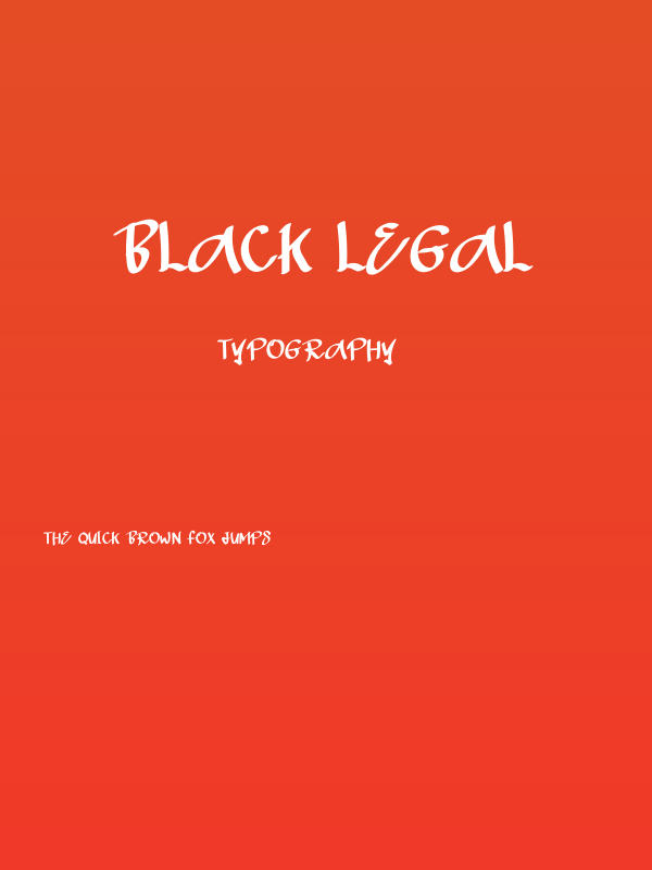 Black Legal Poster