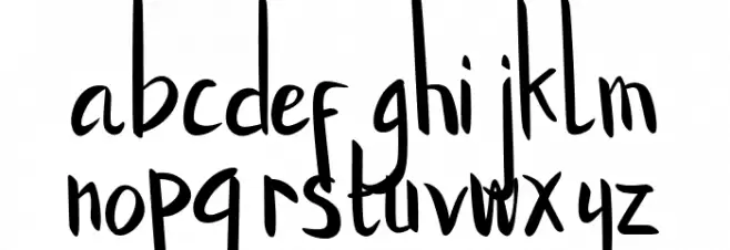 Black Legoland Caratteri MINUSCOLO