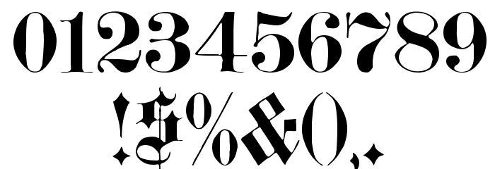 Black Letter Font OTHER CHARS