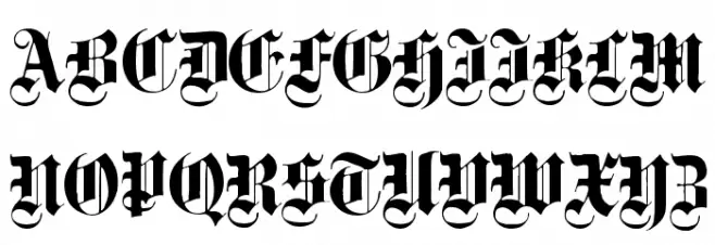 Black Letter Polices MAJUSCULES