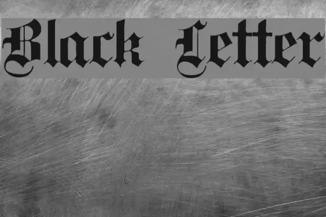 Black Letter Font examples