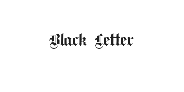 Black Letter Logo