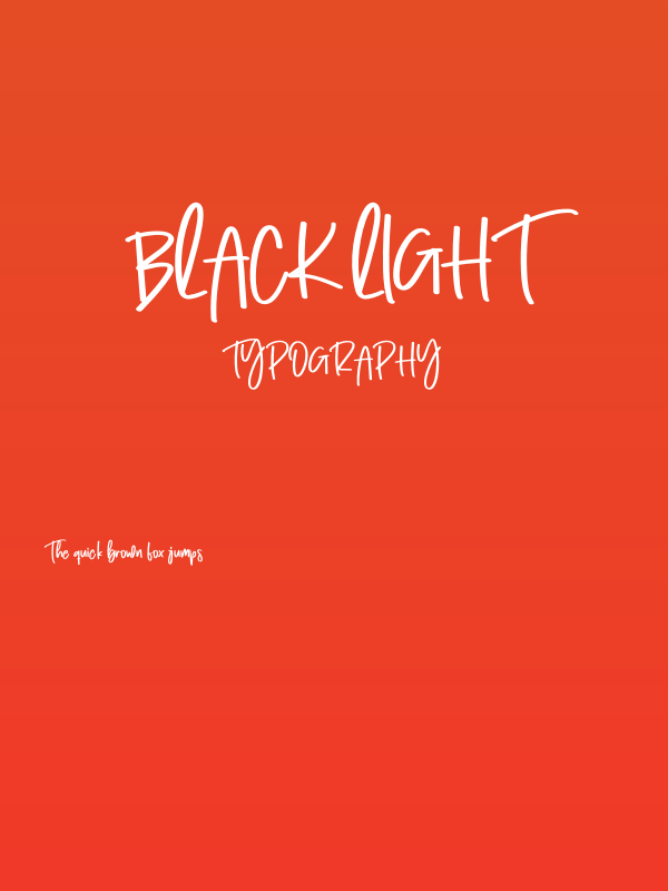 Black Light Poster