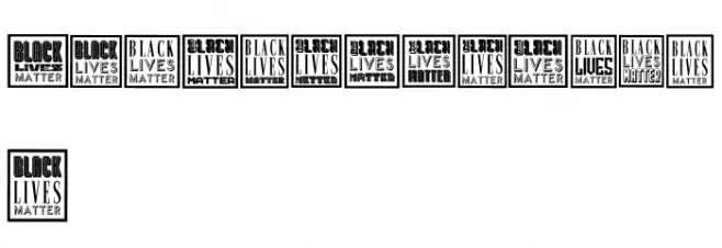 Black Lives Matter Regular Caratteri MINUSCOLO