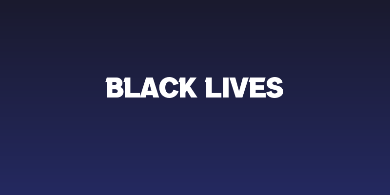 Black Lives Social Header