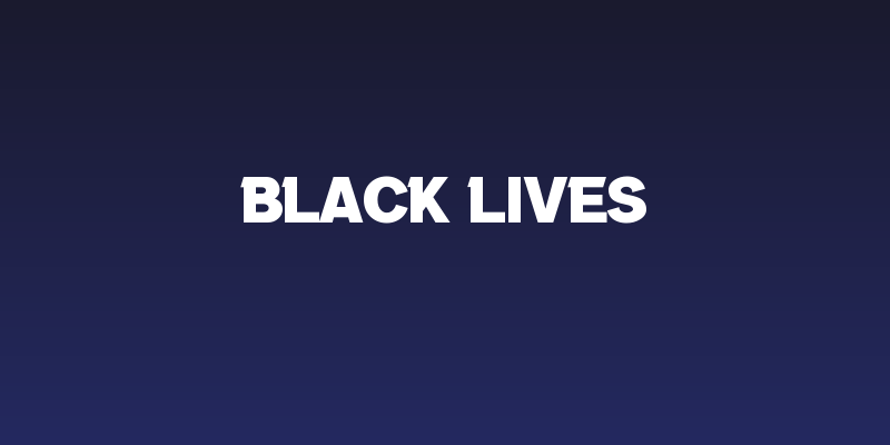 Black Lives Social Header