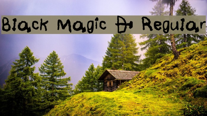 Black Magic * Regular Font examples
