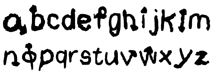 Black Magic * Regular Font LOWERCASE