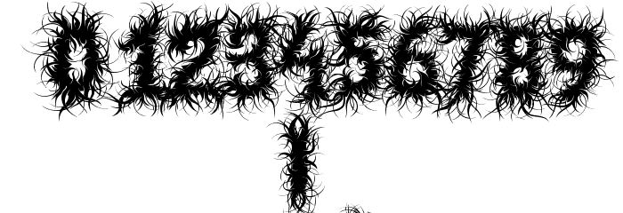 Black Magnet Font OTHER CHARS