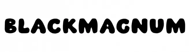 Black Magnum  Fuentes Gratis Descargar