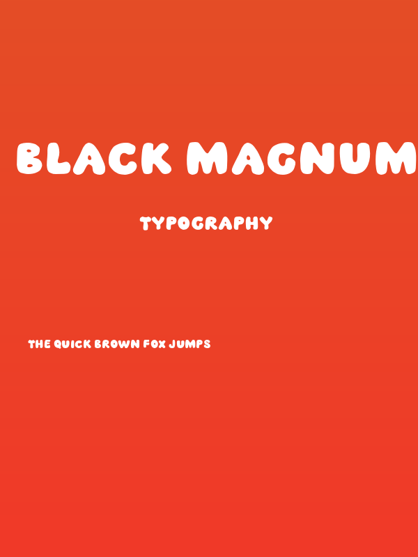 Black Magnum Poster
