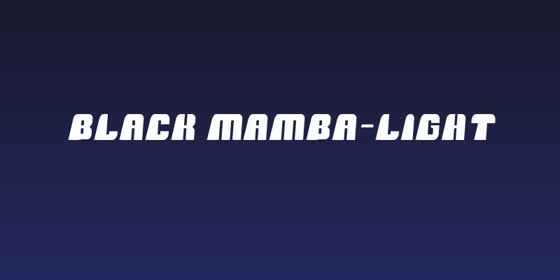 Black Mamba-Light Social Header