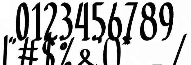 Black Mamba Font OTHER CHARS