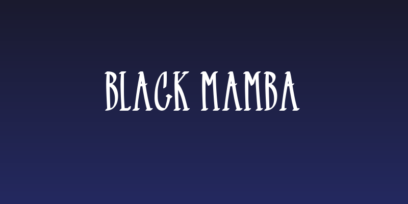 Black Mamba Social Header