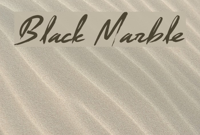 Black Marble Font examples