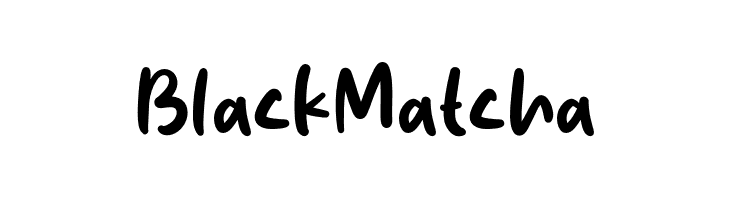 Black Matcha  Frei Schriftart Herunterladen