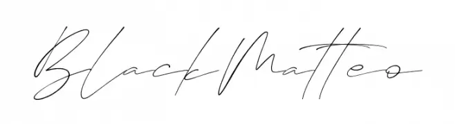 Black Matteo Font