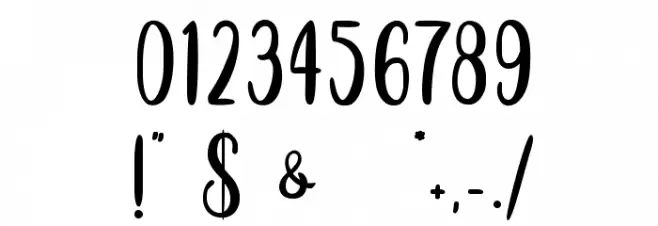 Black Melody - Personal Use Font OTHER CHARS